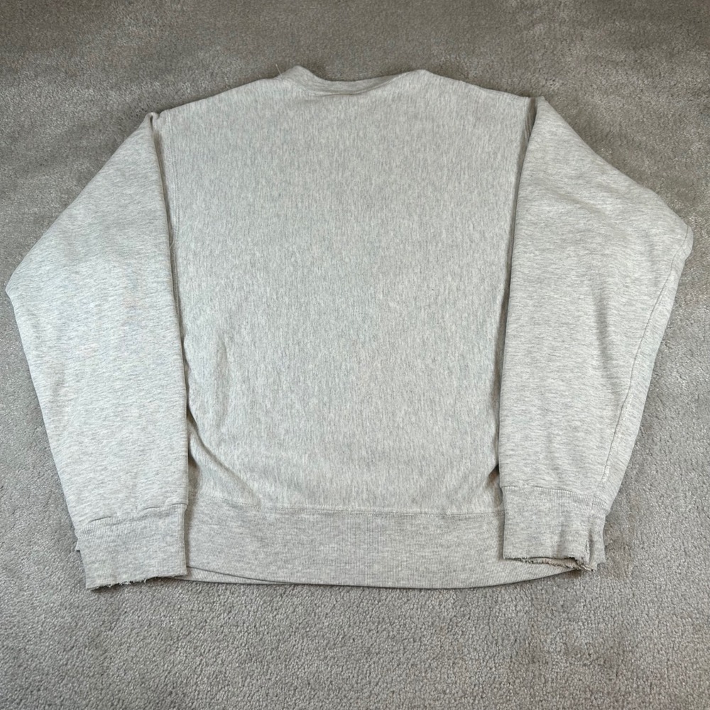 Vintage 90s Soffe Sweatshirt Mens XL Gray Monroe Hill UVA Made in USA Distressed - Picture 6 of 13